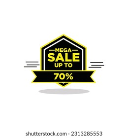 Gran conjunto de insignias de promoción en negro y naranja. Venta, descuento, oferta especial, mejor colección de etiquetas adhesivas de precio. Pancarta de compra
