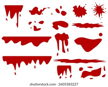 Big set of blood stains vector
Vector set of blood stains realistic background eps
blood stains of different shapes set vector