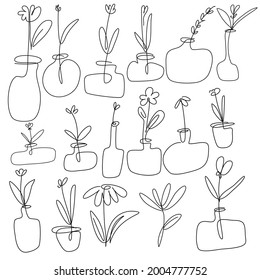 
Große Sammlung botanischer Einzeilenkunst . minimale und natürliche Wandkunst. boho foliage line Art Zeichnung mit abstrakter Form.
