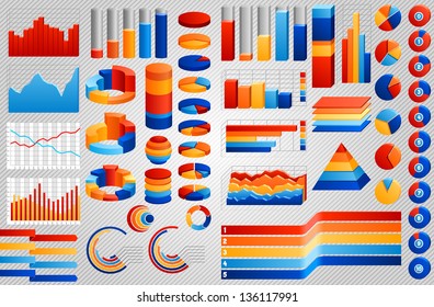 Big set of charts, EPS 8.