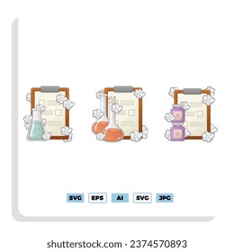 Big set of Chemistry laboratory and icon diagrams showing various kinds of experiments, glasses and molecules maintained on white for design elements, colored vector illustration