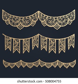 Big set of Christmas calligraphic design elements. Vector illustration