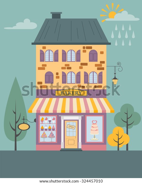 Big set City generator. House constructor.\
House, cafe, restaurant, shop, boutique. Make your perfect city.\
Vector illustration