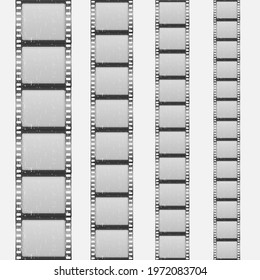 Big set a classic film countdown frame at the number one, two, three, four, five, six, seven, eight and nine. Old film movie timer count. Movies countdown vectors set. Vector Illustration, eps 10.