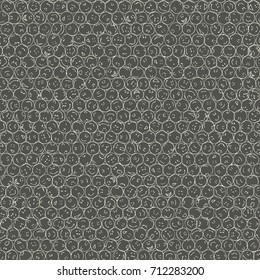 A big set, collection of doodle faces with positive emotions, seamless pattern, chalk outlines, gray background. Emoticons. Emotional icons. Vector illustration