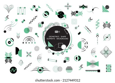 Big set of
Colorful abstract geometric shape of lines modern elements overlay design background. Use for display, illustration, template design, advertising, print. vector illustration eps10