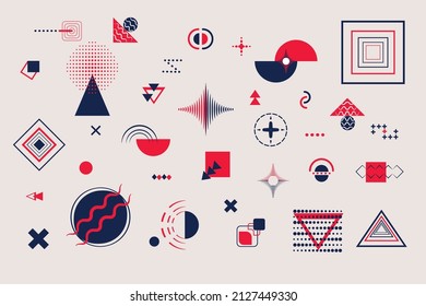 Big set of
Colorful abstract geometric shape of lines modern elements overlay design background. Use for display, illustration, template design, advertising, print. vector illustration eps10