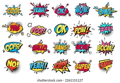 Big set of Comic book speech  bubbles.Vector