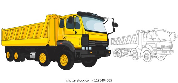 Big set of construction equipment. Special machines for the construction work.Commercial Vehicles