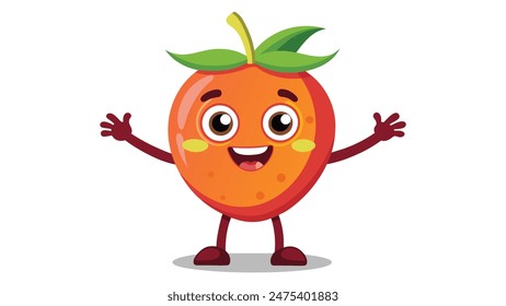 Big Set cute cartoon realistic fruits characters