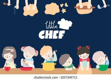 Big set of cute little chef/ Boy and girl