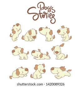 Big set with cute little dog's