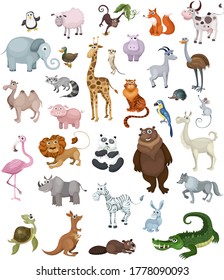 big set with different animals