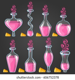 Big set with different magic elixir