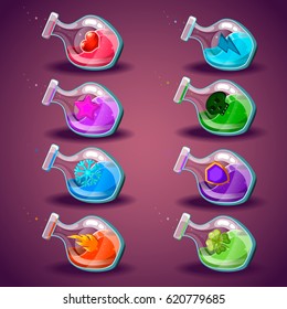 Big set with different magic elixir