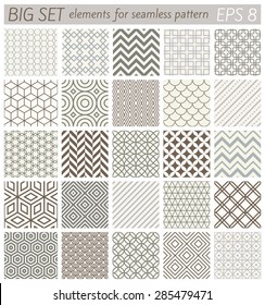 Big set elements for samples geometric vector patterns