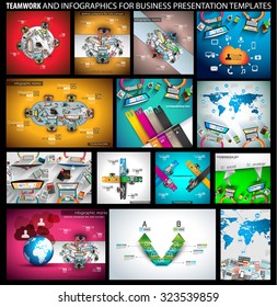 Big SET of Flat Style Design Concepts for business strategy and career. Ideal for corporate brochures, flyers, digital marketing, product or idea presentations, web banners and so on .