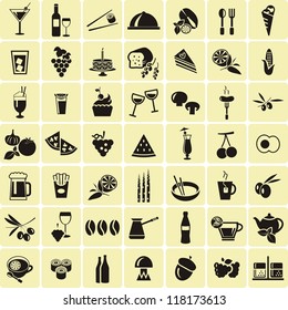 Big set of food