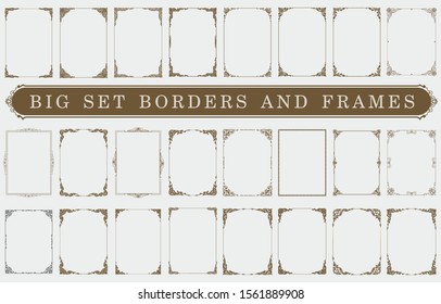 Big set of frames and borders