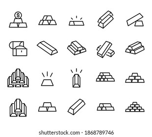 Big set of gold line icons. Vector illustration isolated on a white background. Premium quality symbols. Stroke vector icons for concept or web graphics. Simple thin line signs.