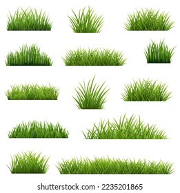 Gran Base Verde Aislada De Fondo Blanco Con Malla De Gradiente, Ilustración Vectorial