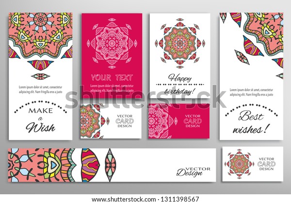 Big Set Greeting Cards Wedding Invitations Stock Vector Royalty Free 1311398567