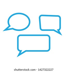 Big set hand drawn monochrome comic speech bubbles. Stickers of speech bubbles vector
