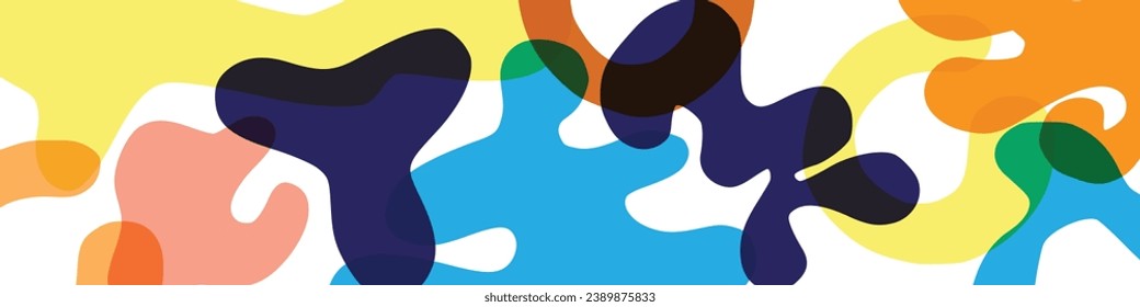 Big set of Hand drawn various colorful shapes and doodle objects. Abstract contemporary modern trendy vector illustration. All elements are isolated