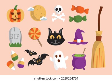 Big set of high quality Halloween illustrations which will be specially appreciated by Halloween Celebrator. Each piece is delivered as a separated png file in high resolution. Each image is packed as