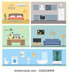 Imagen vectorial interior de gran tamaño.