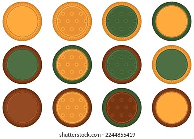 Big set homemade cookie different taste in pastry biscuit, large kit cookie consist of collectible natural tasty food biscuit it pastry accessory, fresh pastry biscuit from sweet cookie to breakfast