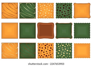 Big set homemade cookie different taste in pastry biscuit, large kit cookie consist of collectible natural tasty food biscuit it pastry accessory, fresh pastry biscuit from sweet cookie to breakfast