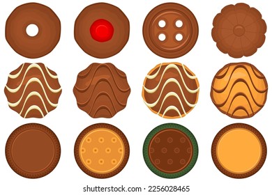 Big set homemade cookie different taste in pastry biscuit, large kit cookie consist of collectible natural tasty food biscuit it pastry accessory, fresh pastry biscuit from sweet cookie to breakfast