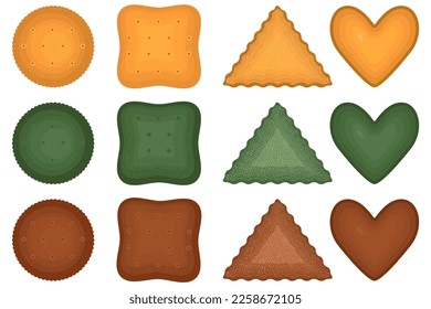 Big set homemade cookie different taste in pastry biscuit, large kit cookie consist of collectible natural tasty food biscuit it pastry accessory, fresh pastry biscuit from sweet cookie to breakfast