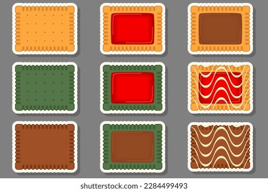 Big set homemade cookie different taste in pastry biscuit, large kit cookie consist of collectible natural tasty food biscuit it pastry accessory, fresh pastry biscuit from sweet cookie to breakfast