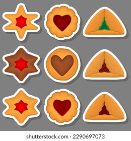 Big set homemade cookie different taste in pastry biscuit, large kit cookie consist of collectible natural tasty food biscuit it pastry accessory, fresh pastry biscuit from sweet cookie to breakfast