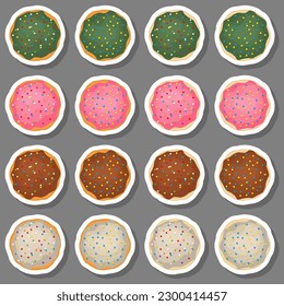 Big set homemade cookie different taste in pastry biscuit, large kit cookie consist of collectible natural tasty food biscuit it pastry accessory, fresh pastry biscuit from sweet cookie to breakfast