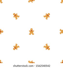 Big set identical gingerbread man, kit colorful pastry cookie. Cookie consisting of collectible natural tasty food gingerbread man, pastry accessory. Eat fresh pastry gingerbread man from same cookie.