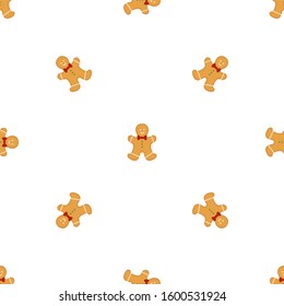 Big set identical gingerbread man, kit colorful pastry cookie. Cookie consisting of collectible natural tasty food gingerbread man, pastry accessory. Eat fresh pastry gingerbread man from same cookie.