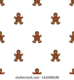 Big set identical gingerbread man, kit colorful pastry cookie. Cookie consisting of collectible natural tasty food gingerbread man, pastry accessory. Eat fresh pastry gingerbread man from same cookie.