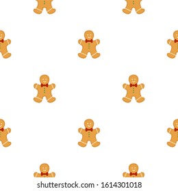 Big set identical gingerbread man, kit colorful pastry cookie. Cookie consisting of collectible natural tasty food gingerbread man, pastry accessory. Eat fresh pastry gingerbread man from same cookie.
