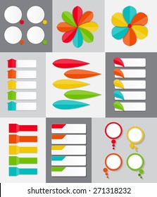 Big Set of Infographic Banner Templates for Your Business Vector Illustration