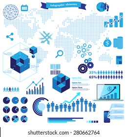 Big set of infographic elements
