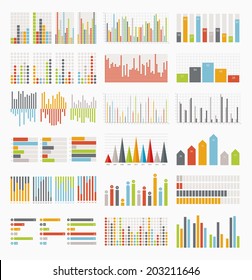 Big set of infographics elements