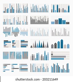 Big set of infographics elements