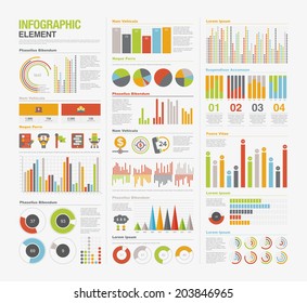 Big set of infographics elements