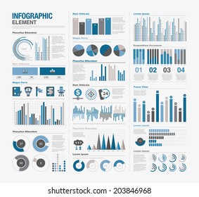 Big set of infographics elements