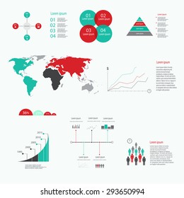Big set of infographics elements.
