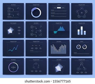 Gran conjunto de elementos de infografía. EPS10. Infografía para folleto, banner web