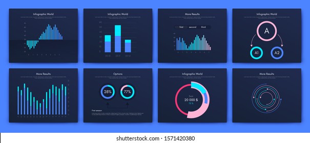 Big set of infographics elements. EPS10. Infographic for brochure, web banner